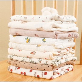 Baby Swaddle Blanket Newborn Diaper Bedding Cotton Stroller Blankets 