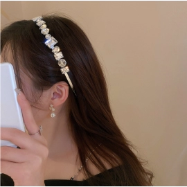 Pearl Flower Double Layer Headband Small Fresh Sweet Cool Hairpin